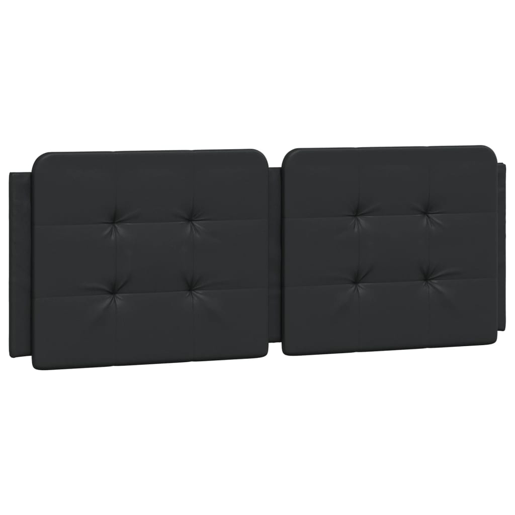 vidaXL Dyna till huvudgavel svart 120 cm konstläder