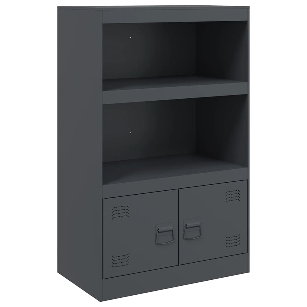 vidaXL Skänk antracit 67x39x107 cm stål
