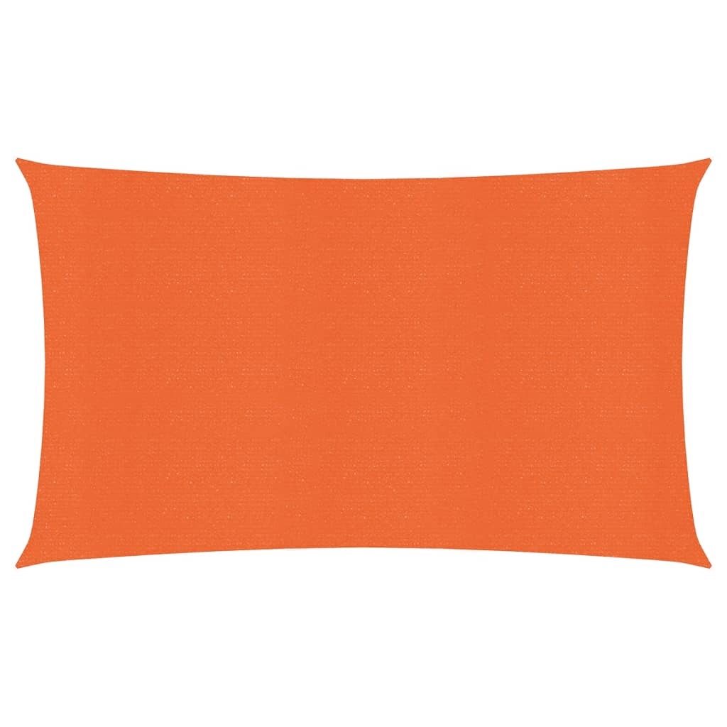 vidaXL Solsegel 160 g/m² rektangulär orange 4x7 m HDPE