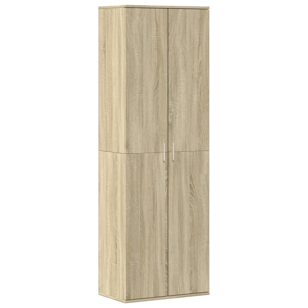 vidaXL Högskåp sonoma-ek 60x35x180 cm konstruerat trä