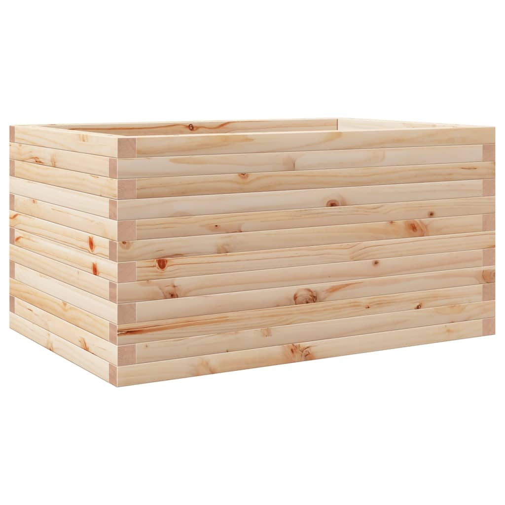 vidaXL Odlingslåda 90x60x46 cm massivt furuträ