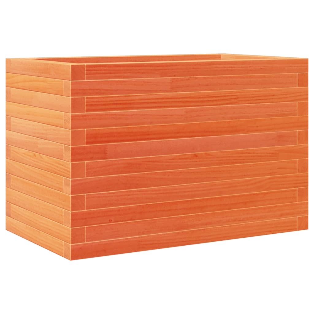 vidaXL Odlingslåda vaxbrun 70x40x46 cm massiv furu
