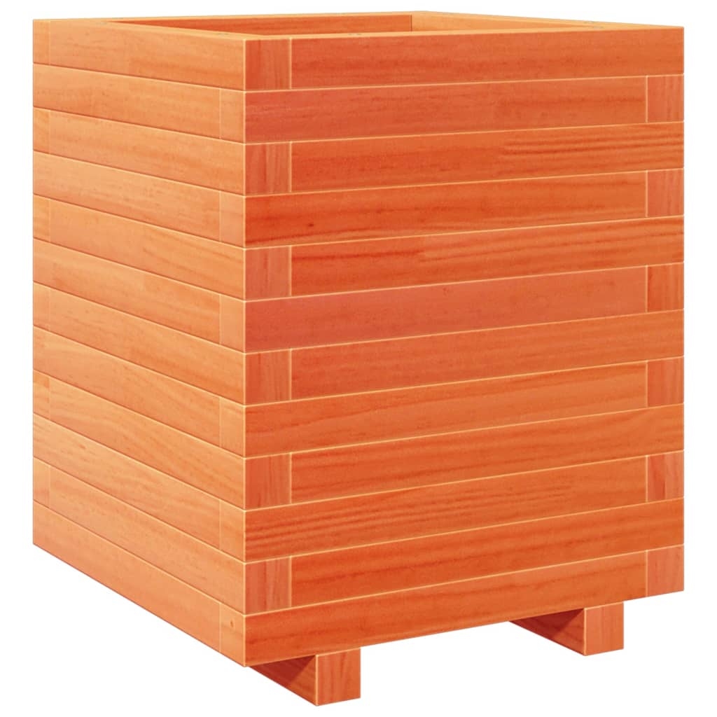 vidaXL Odlingslåda vaxbrun 40x40x49,5 cm massiv furu