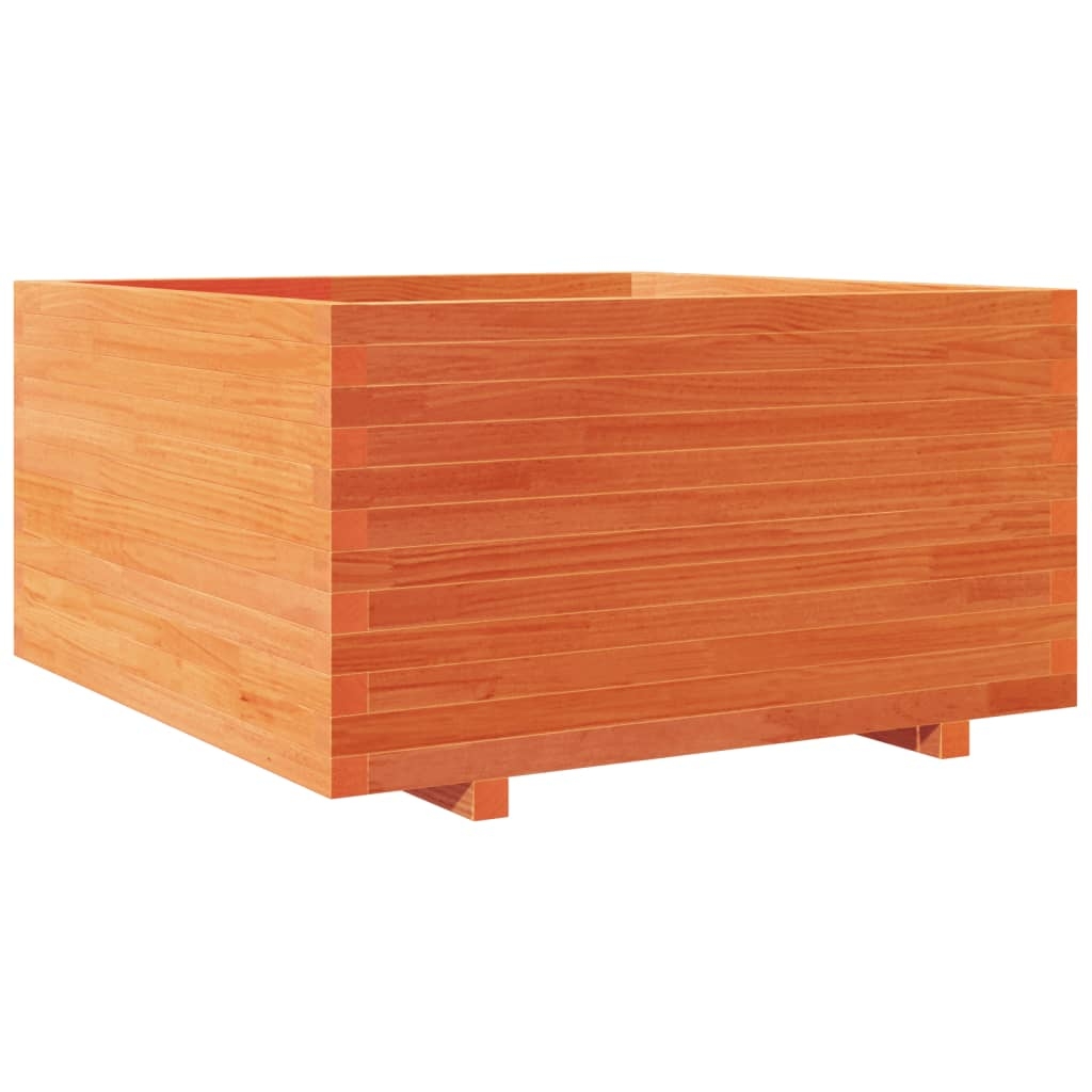 vidaXL Odlingslåda vaxbrun 90x90x49,5 cm massiv furu