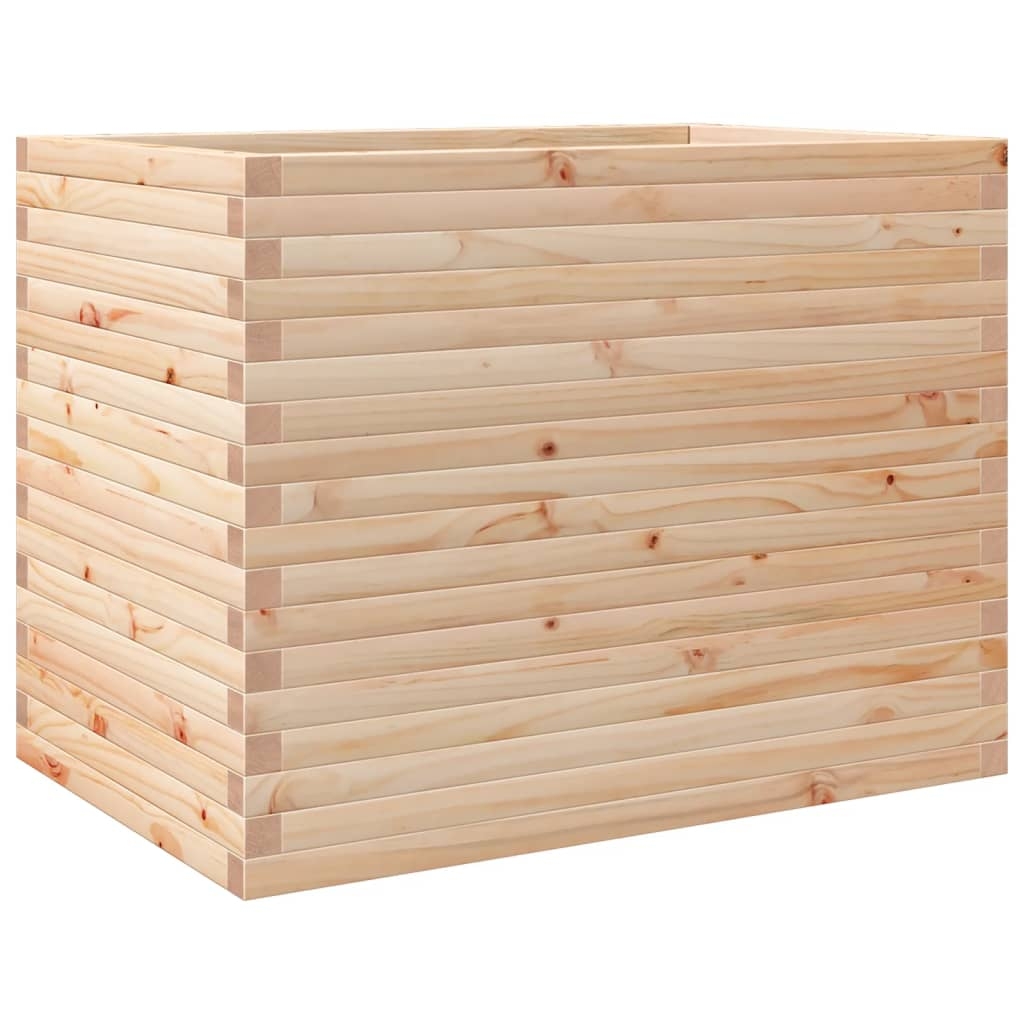 vidaXL Odlingslåda 90x60x68,5 cm massivt furuträ