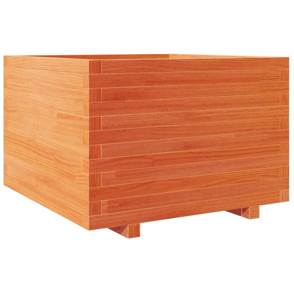 vidaXL Odlingslåda vaxbrun 70x70x49,5 cm massiv furu