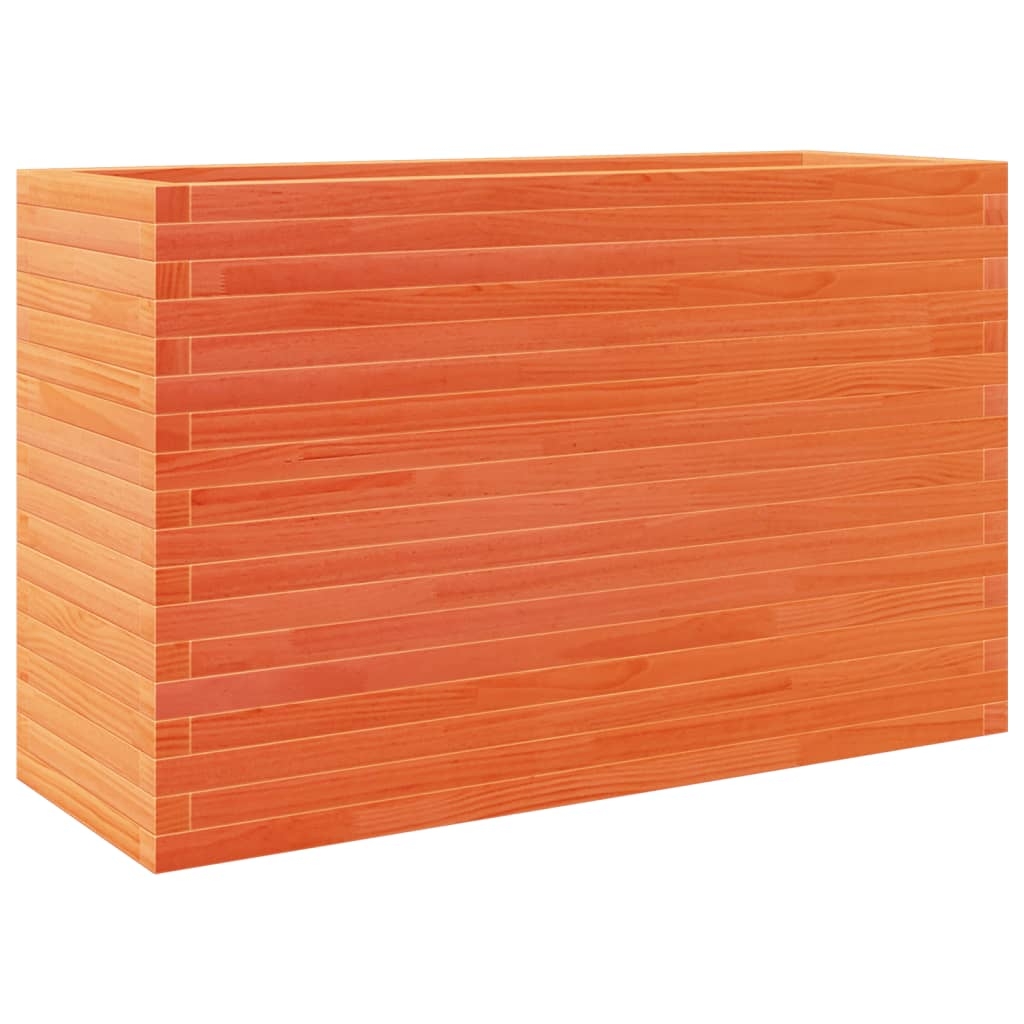 vidaXL Odlingslåda vaxbrun 110x40x68,5 cm massiv furu