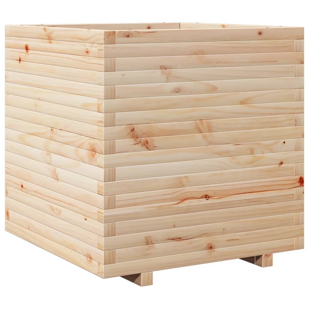 vidaXL Odlingslåda 70x70x72 cm massiv furu