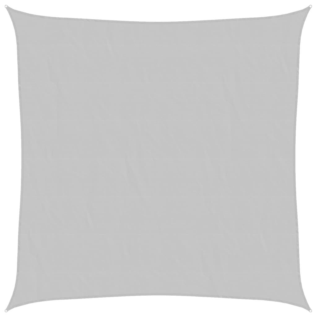 vidaXL Solsegel ljusgrå 3,6x3,6 m 100% polyesteroxford
