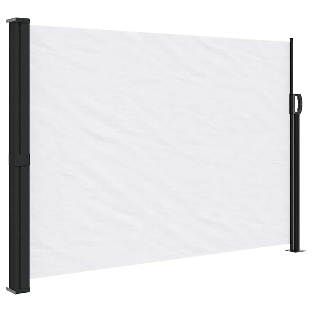 vidaXL Indragbar sidomarkis vit 140x300 cm