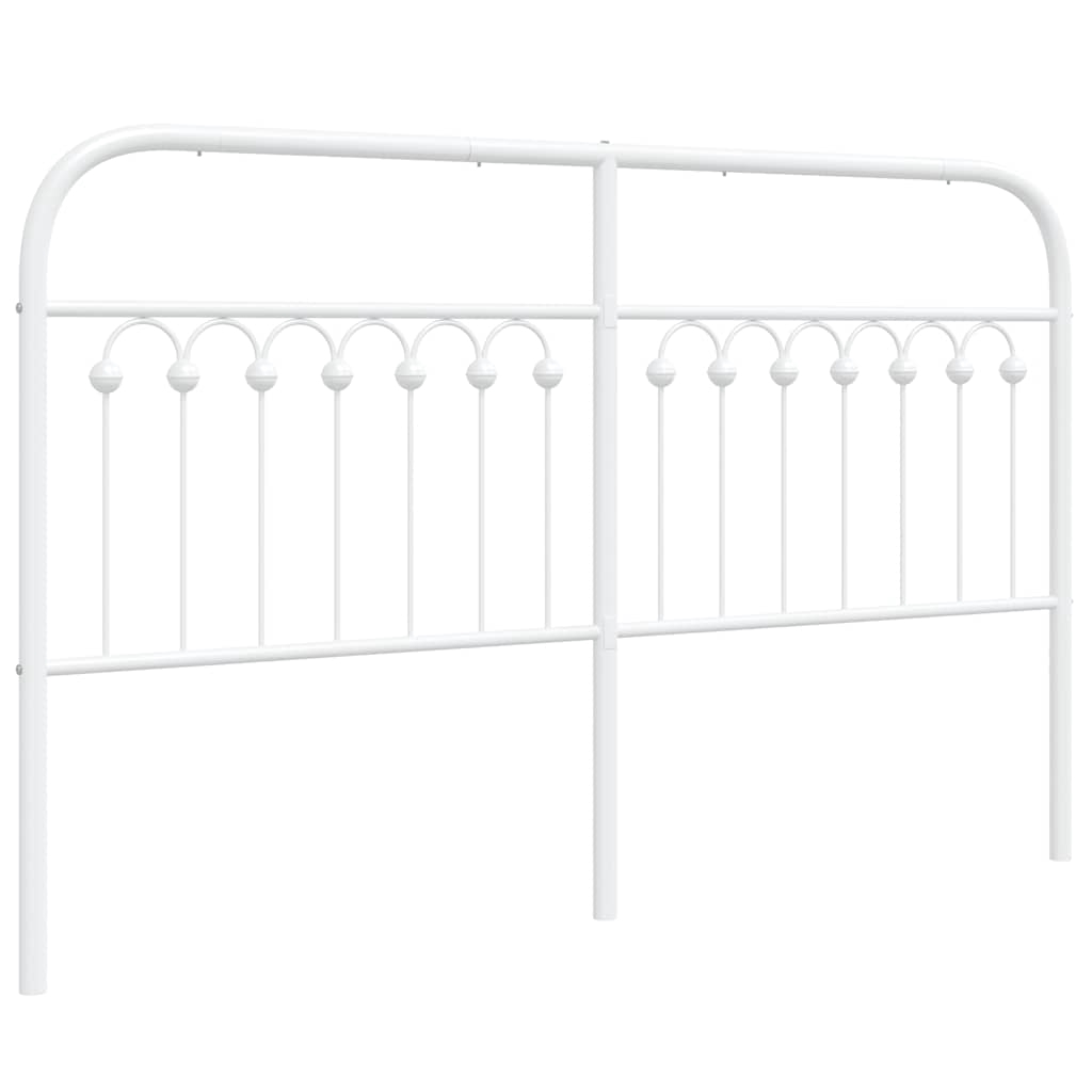 vidaXL Ersättningsgavel metall vit 150 cm