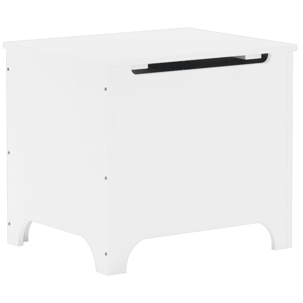 vidaXL Förvaringslåda med lock RANA vit 60x49x54 cm massiv furu