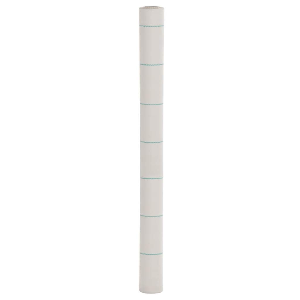 vidaXL Ogräsmatta vit 1,5x200 m PP