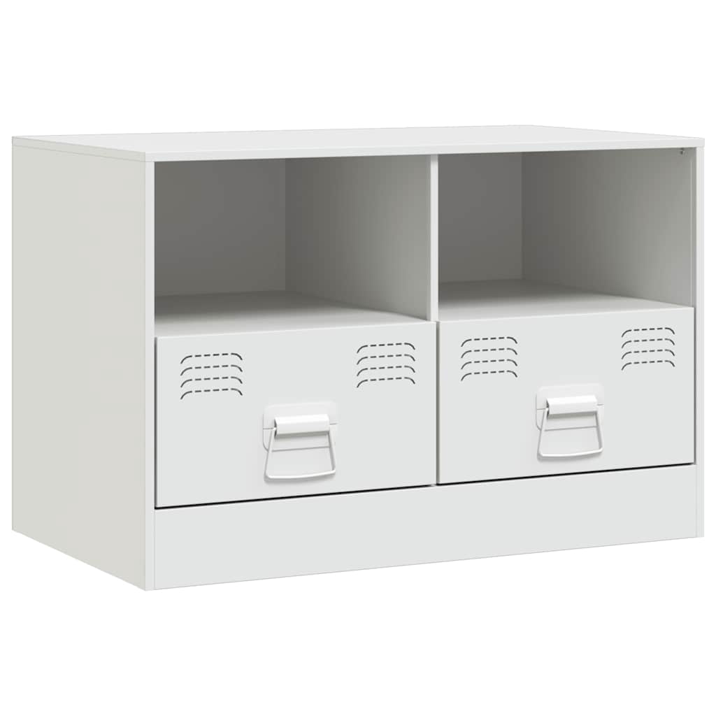 vidaXL TV-skåp vit 67x39x44 cm stål