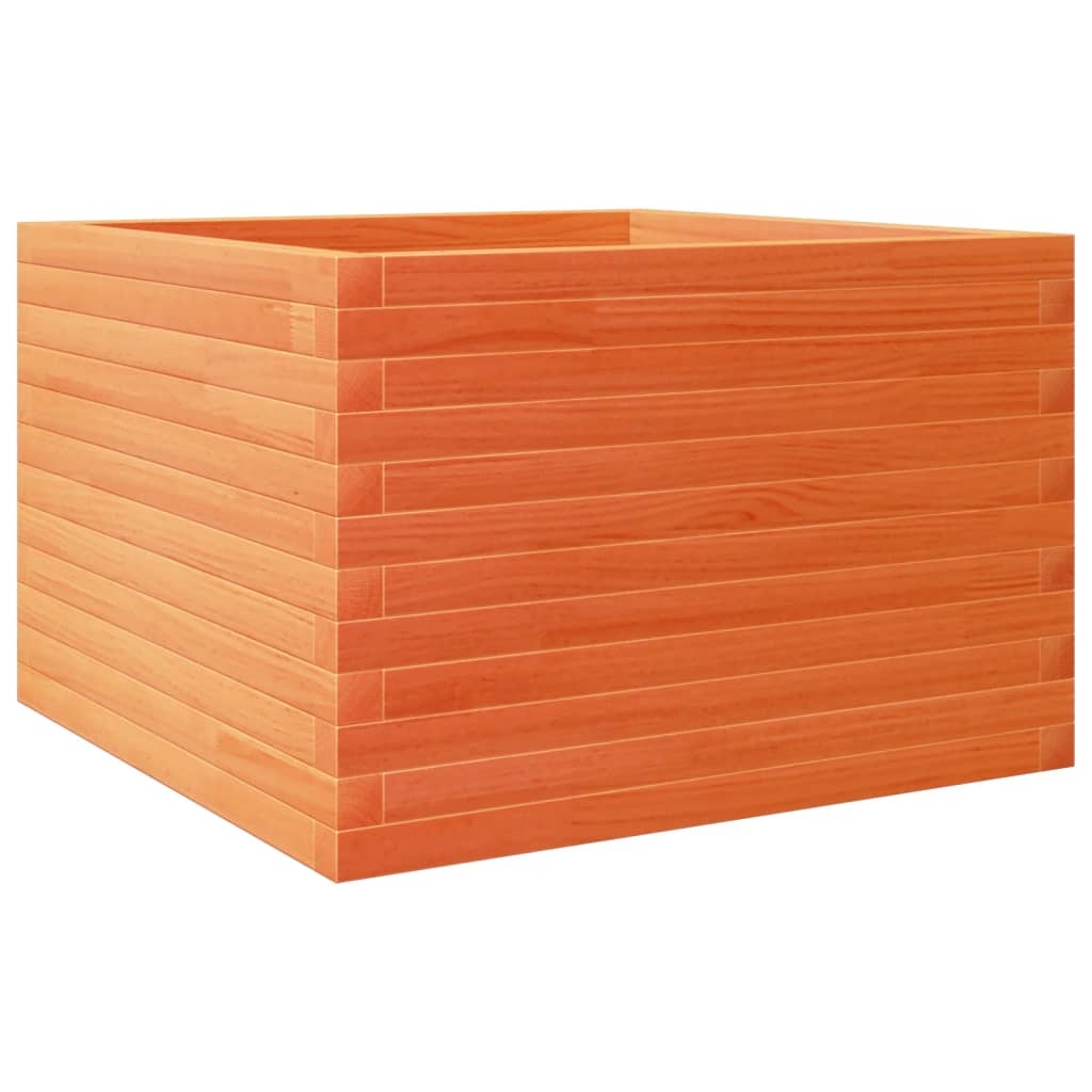 vidaXL Odlingslåda vaxbrun 70x70x45,5 cm massiv furu