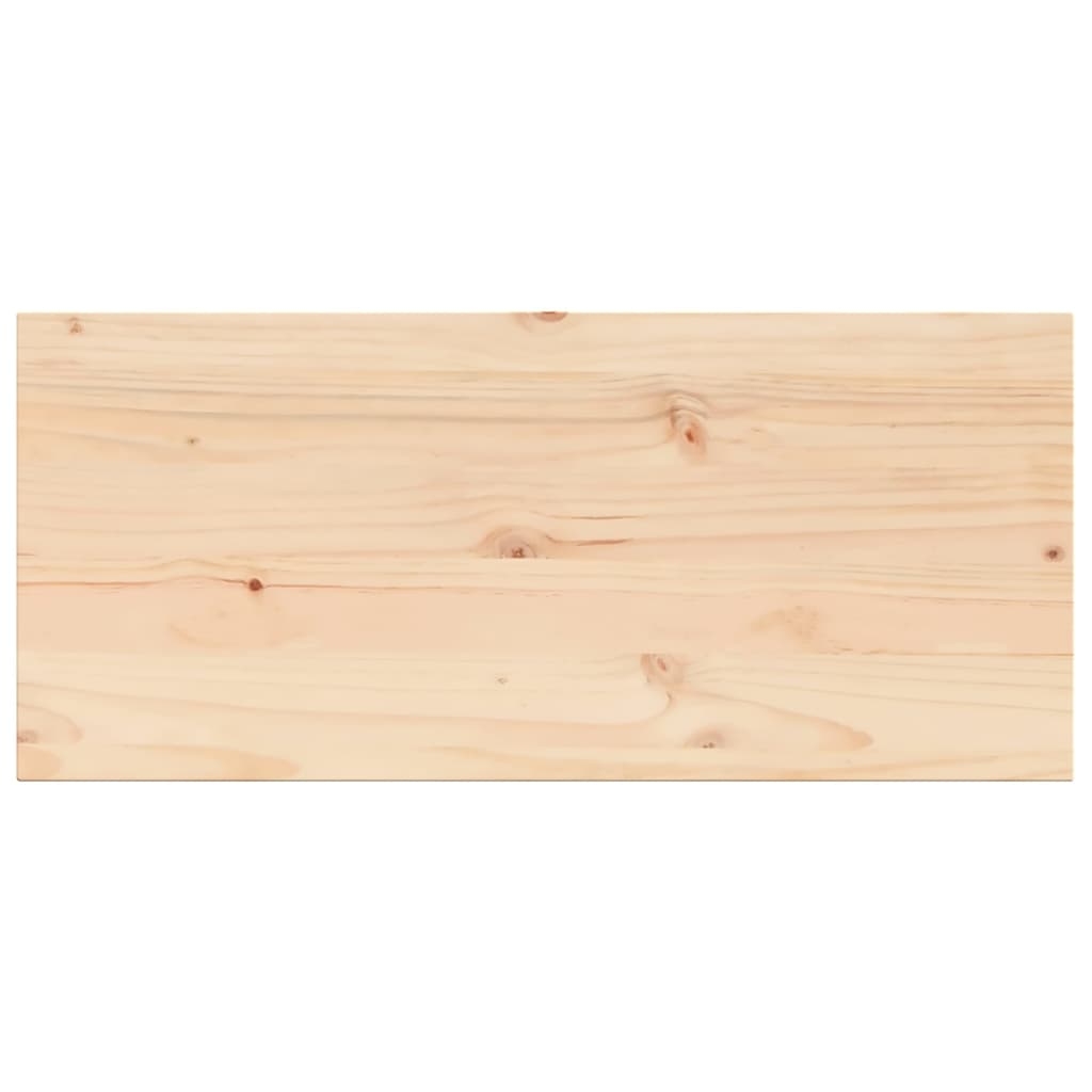 vidaXL bordplade 100x50x1,7 cm rektangulær massivt fyrretræ