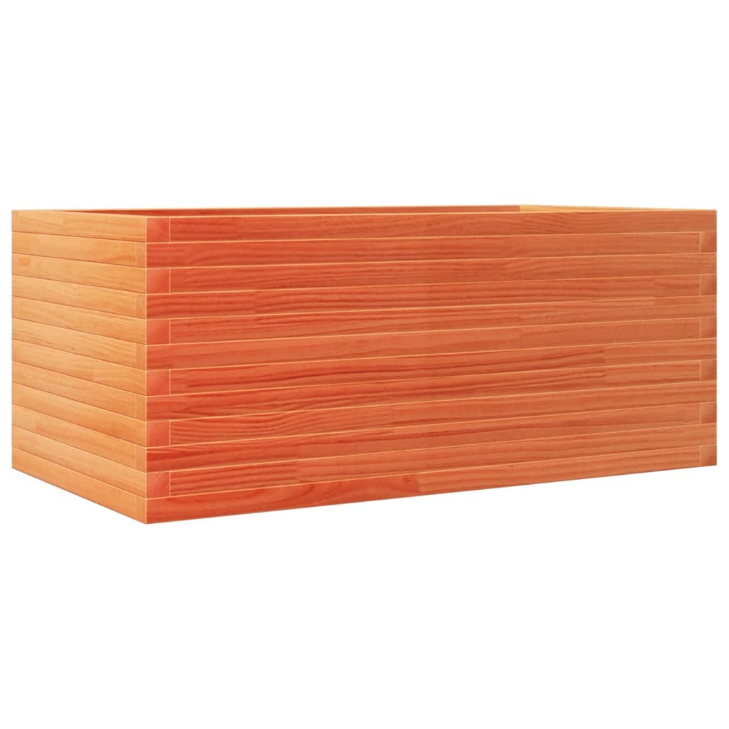 vidaXL Odlingslåda vaxbrun 110x60x45,5 cm massiv furu