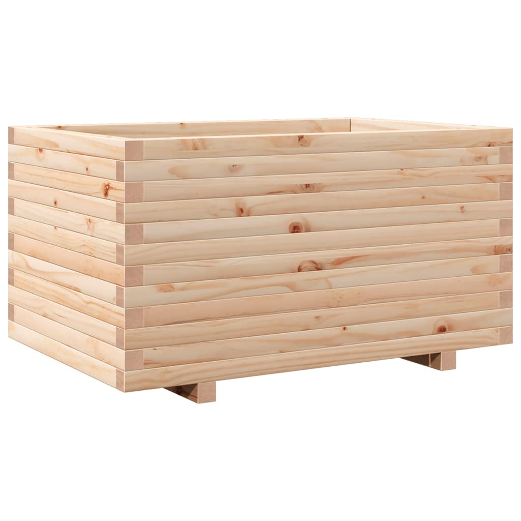 vidaXL Odlingslåda 90x60x49,5 cm massivt furuträ
