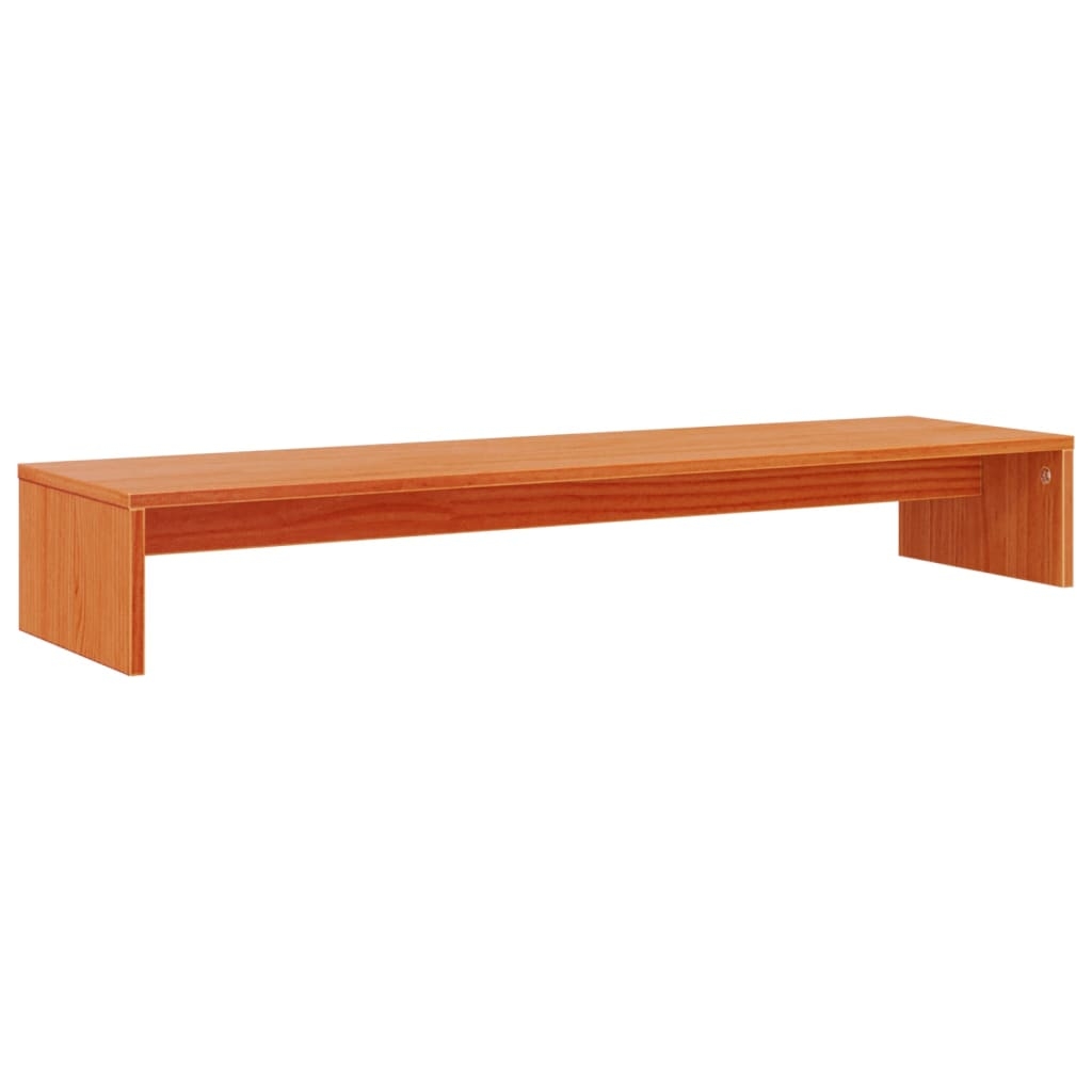 vidaXL Skärmställ vaxbrun 100x27x15 cm massiv furu