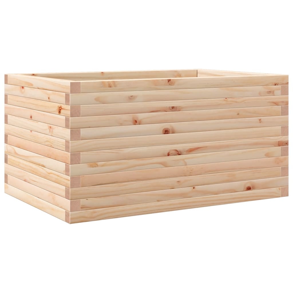 vidaXL Odlingslåda 90x60x45,5 cm massivt furuträ