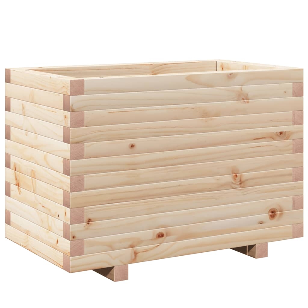 vidaXL Odlingslåda 70x40x49,5 cm massivt furuträ