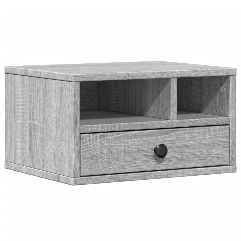 vidaXL Skrivarställ grå sonoma 40x32x22,5 cm konstruerat trä