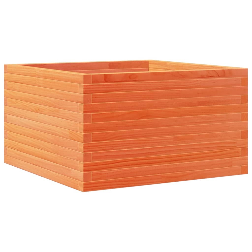 vidaXL Odlingslåda vaxbrun 80x80x45,5 cm massiv furu