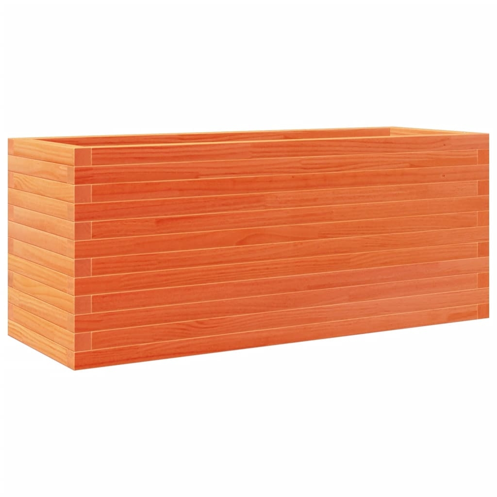 vidaXL Odlingslåda vaxbrun 110x40x45,5 cm massiv furu