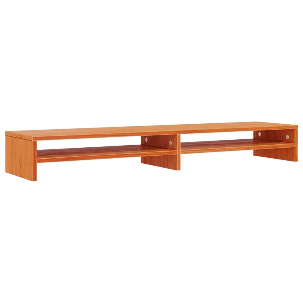 vidaXL Skärmställ vaxbrun 100x24x13 cm massiv furu