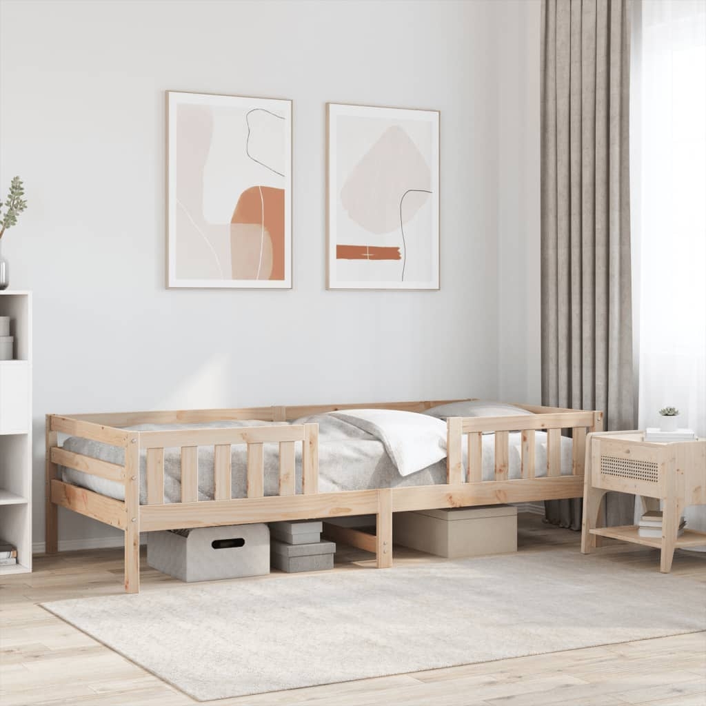 vidaXL Dagbädd 75x190 cm massivt furu