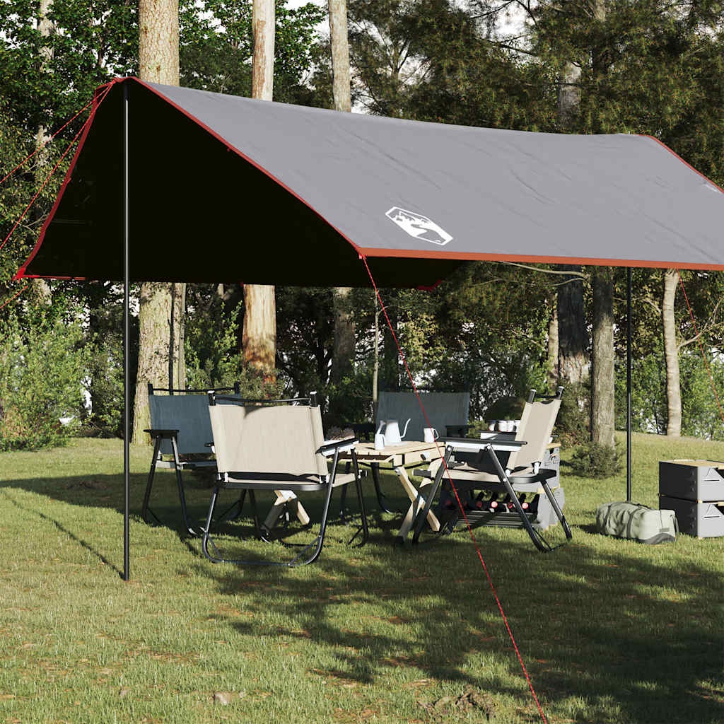 vidaXL Tarp grå och orange 430x380x210 cm vattentät