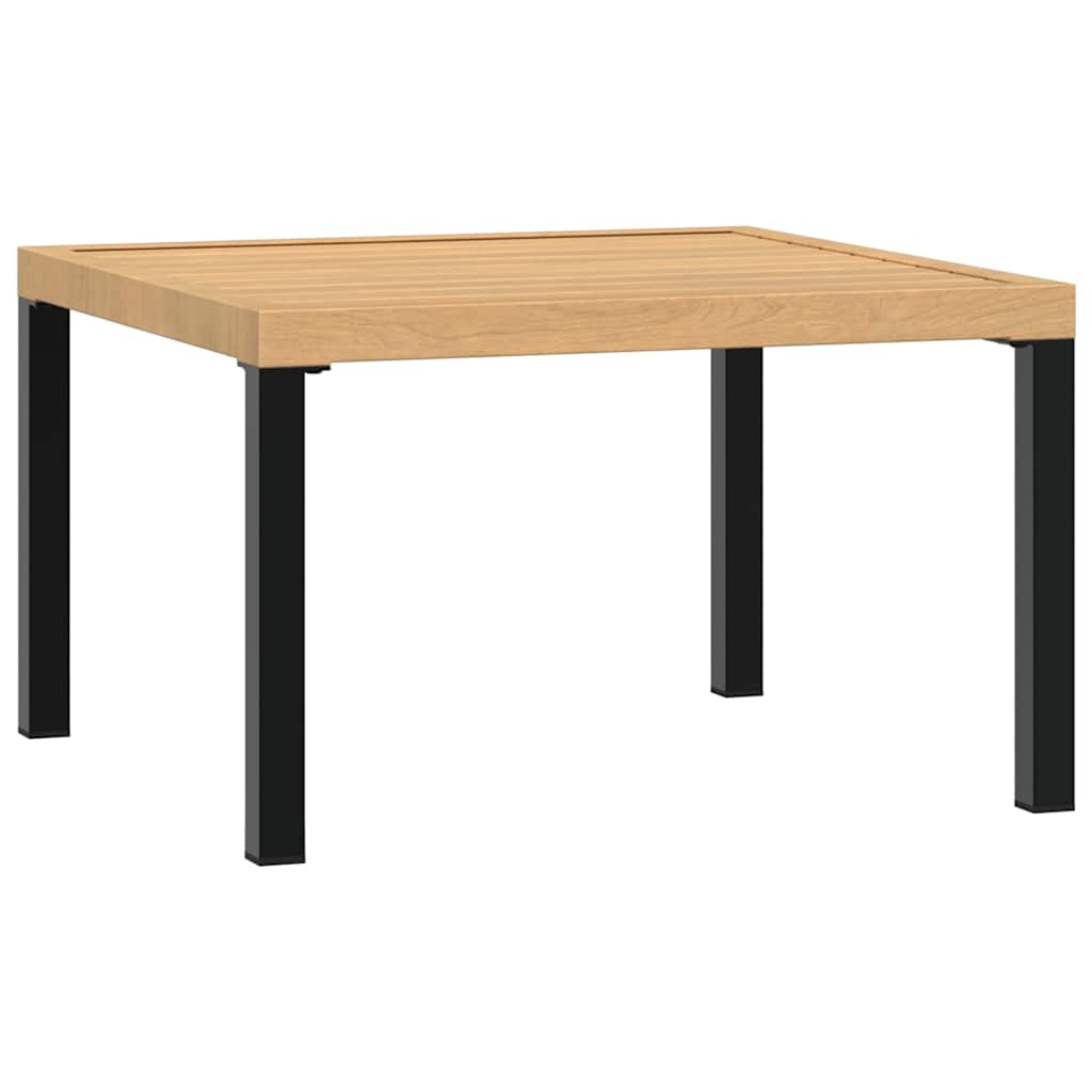 vidaXL Trädgårdsbord svart 65x65x40 cm aluminium