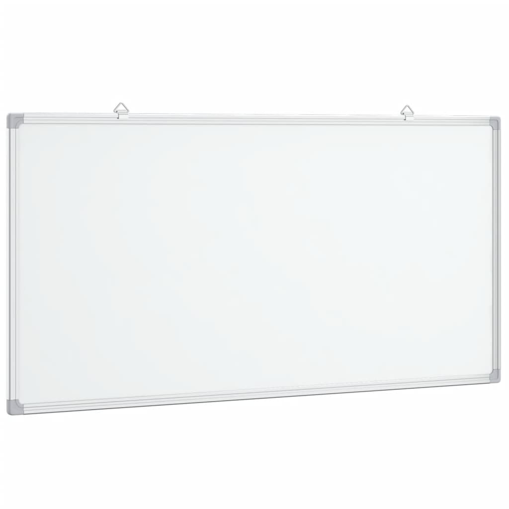 vidaXL Magnetisk whiteboard 100x50x1,7 cm aluminium