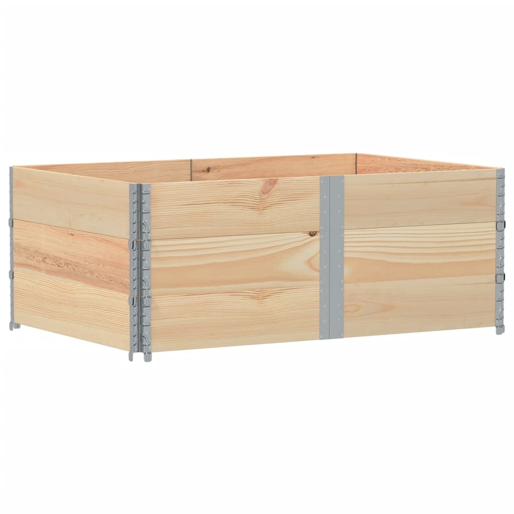 vidaXL Pallkragar 3 st 150x100 cm massivt furu
