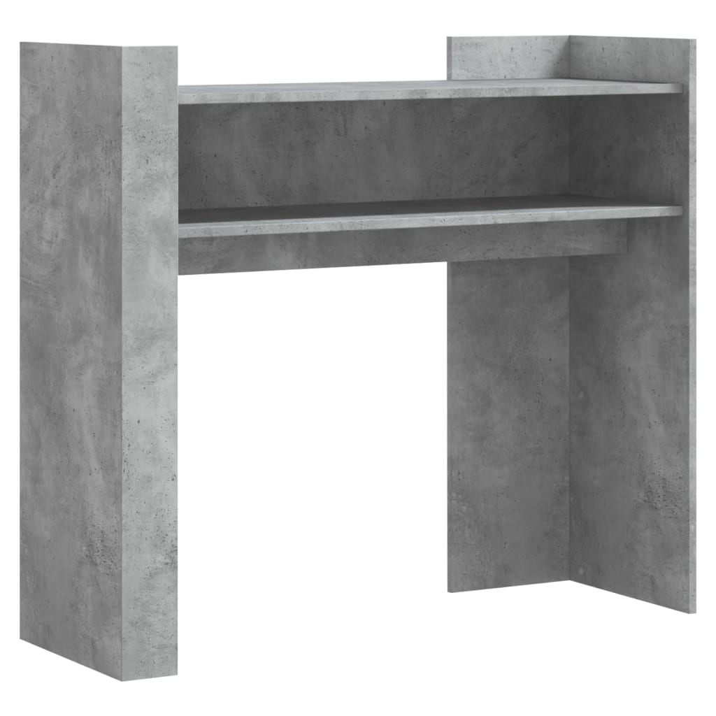 vidaXL Konsolbord betonggrå 100x35x90 cm konstruerat trä