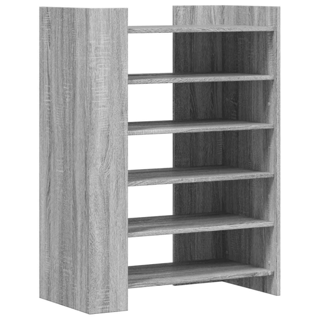 vidaXL Skoskåp grå sonoma 74,5x37,5x100 cm konstruerat trä