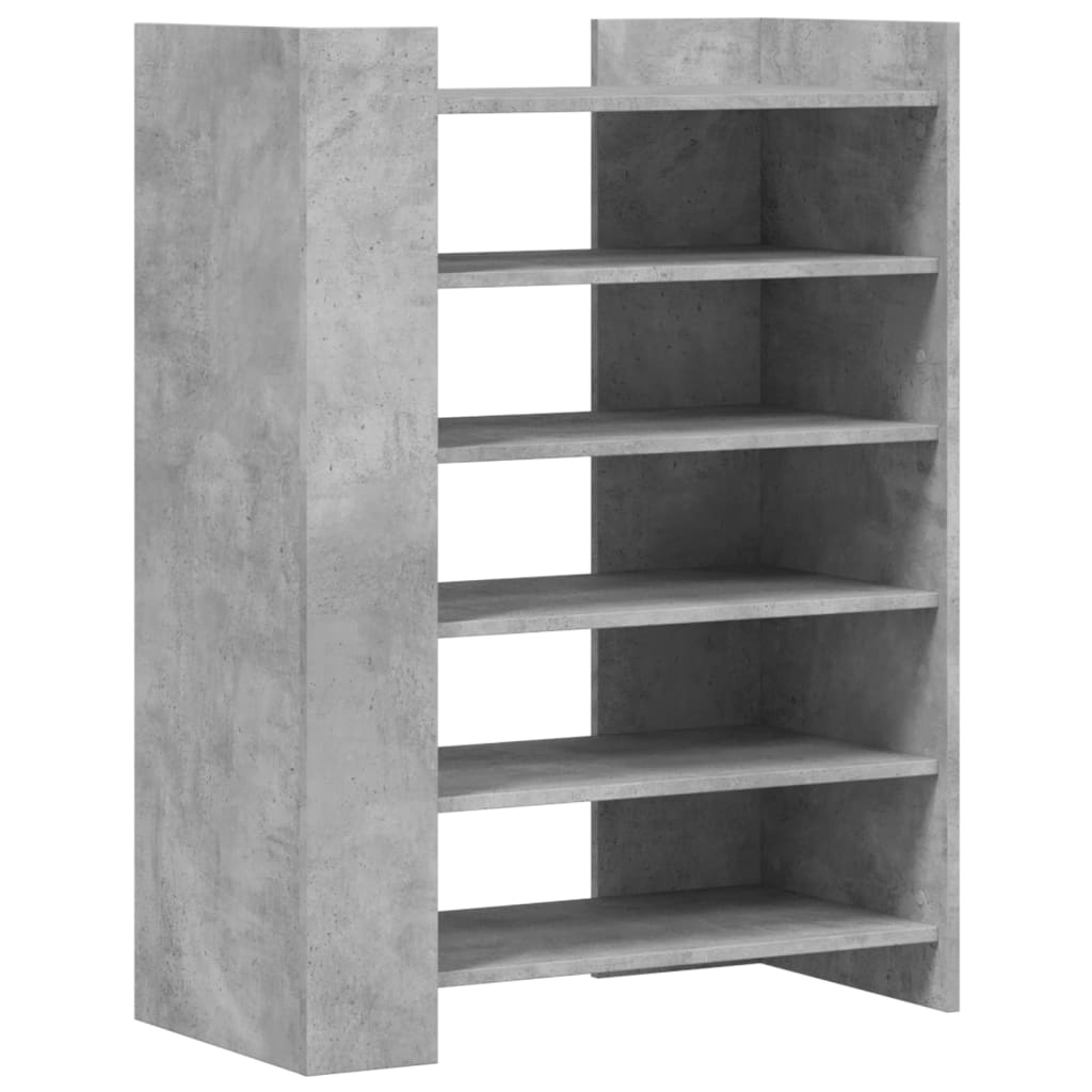 vidaXL Skoskåp betonggrå 74,5x37,5x100 cm konstruerat trä