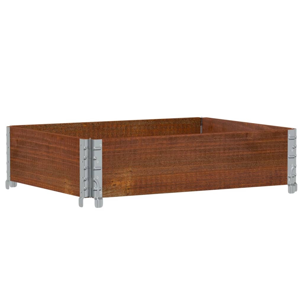 vidaXL Odlingslåda brun 80x60 cm massiv furu