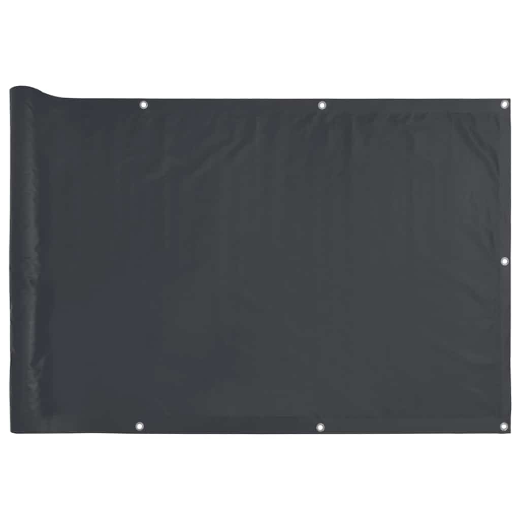 vidaXL Insynsskydd för balkong antracit 600x120 cm PVC