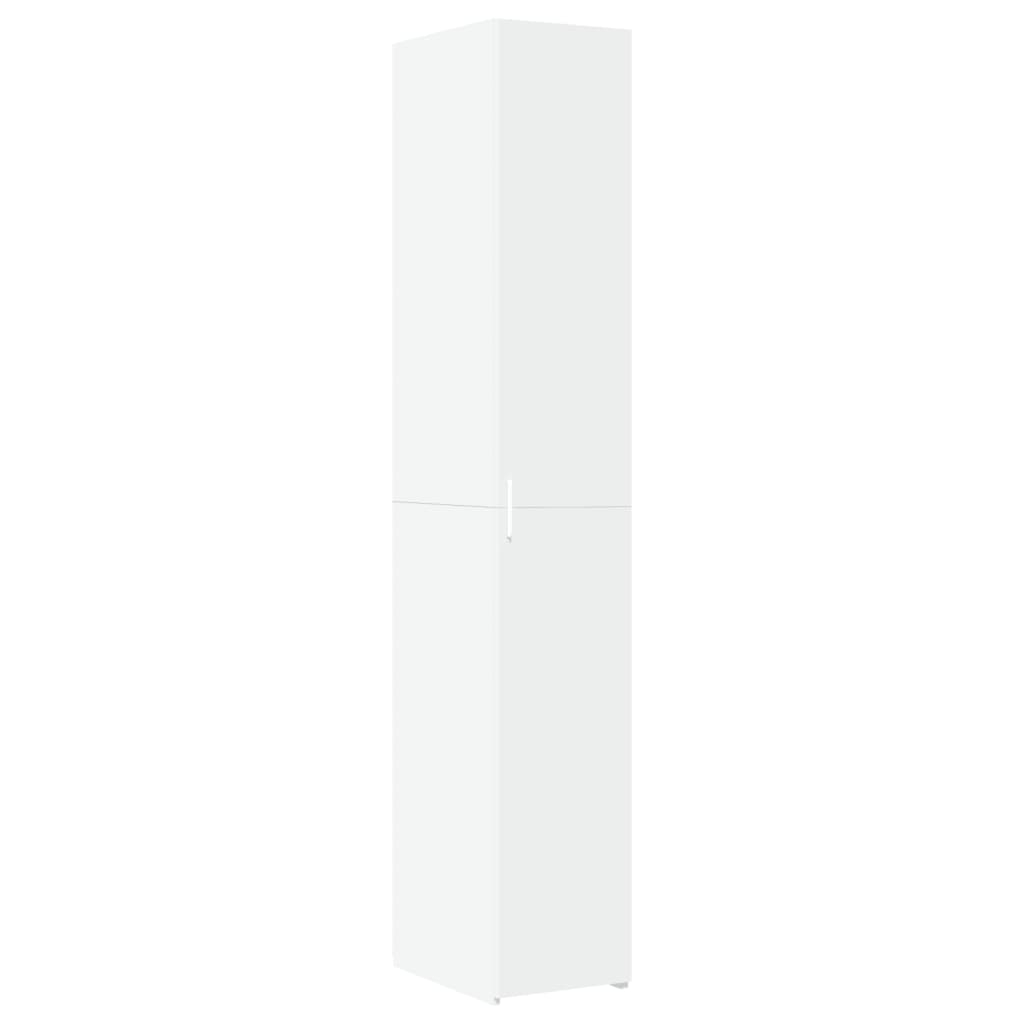 vidaXL Högskåp vit 30x42,5x185 cm konstruerat trä