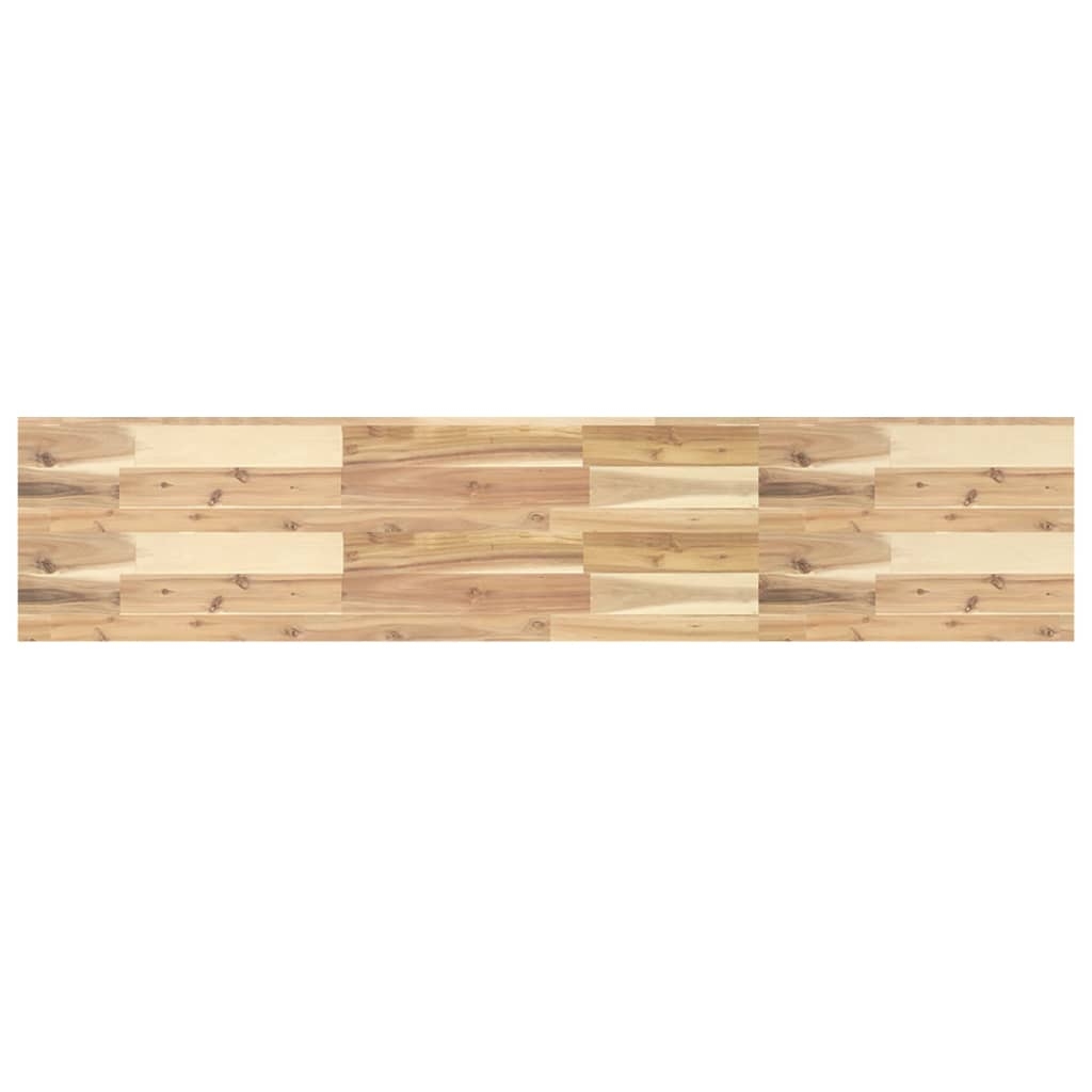 vidaXL Svävande hylla 120x30x4 cm obehandlat massivt akaciaträ