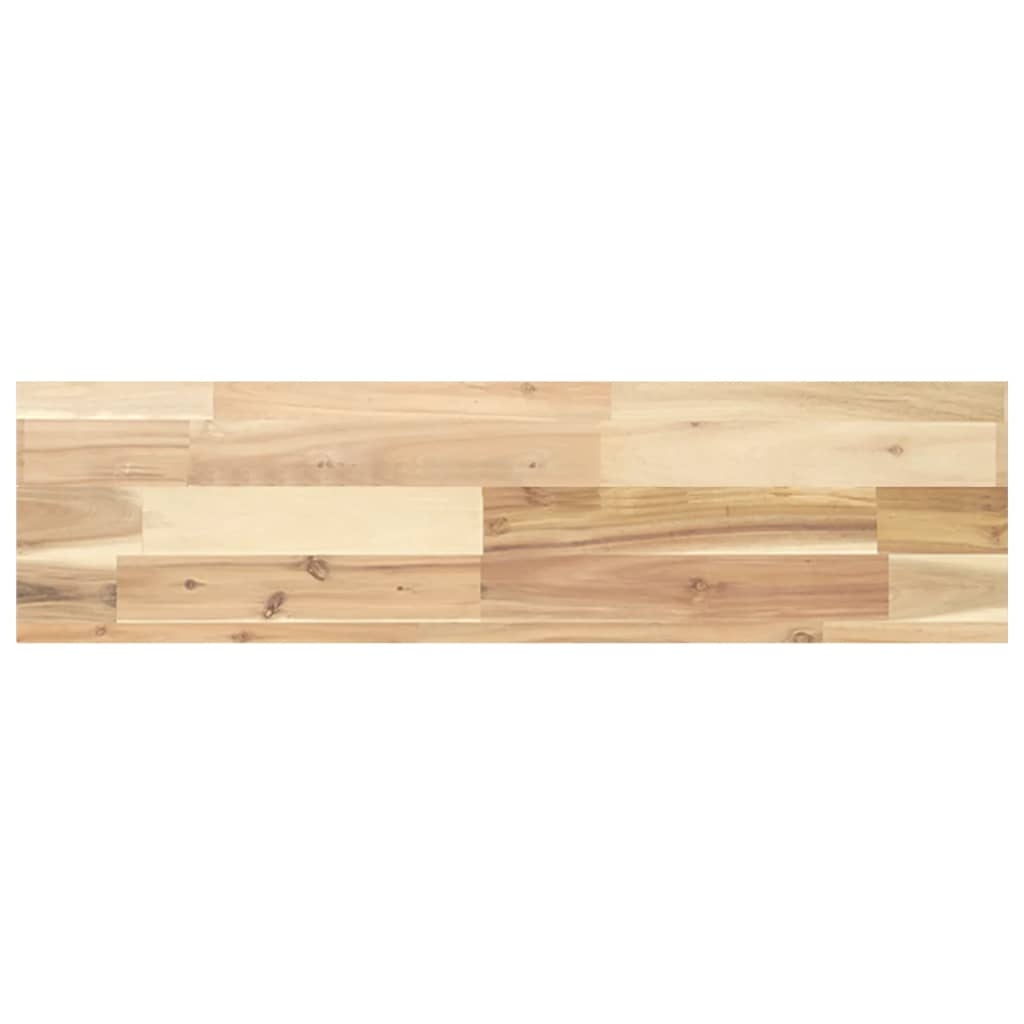 vidaXL Svävande hylla 80x20x4 cm obehandlat massivt akaciaträ