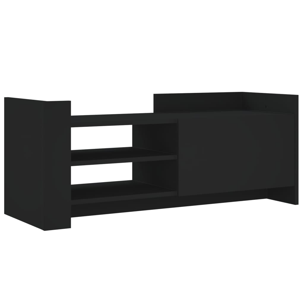 vidaXL TV-skåp svart 100x35x40 cm konstruerat trä