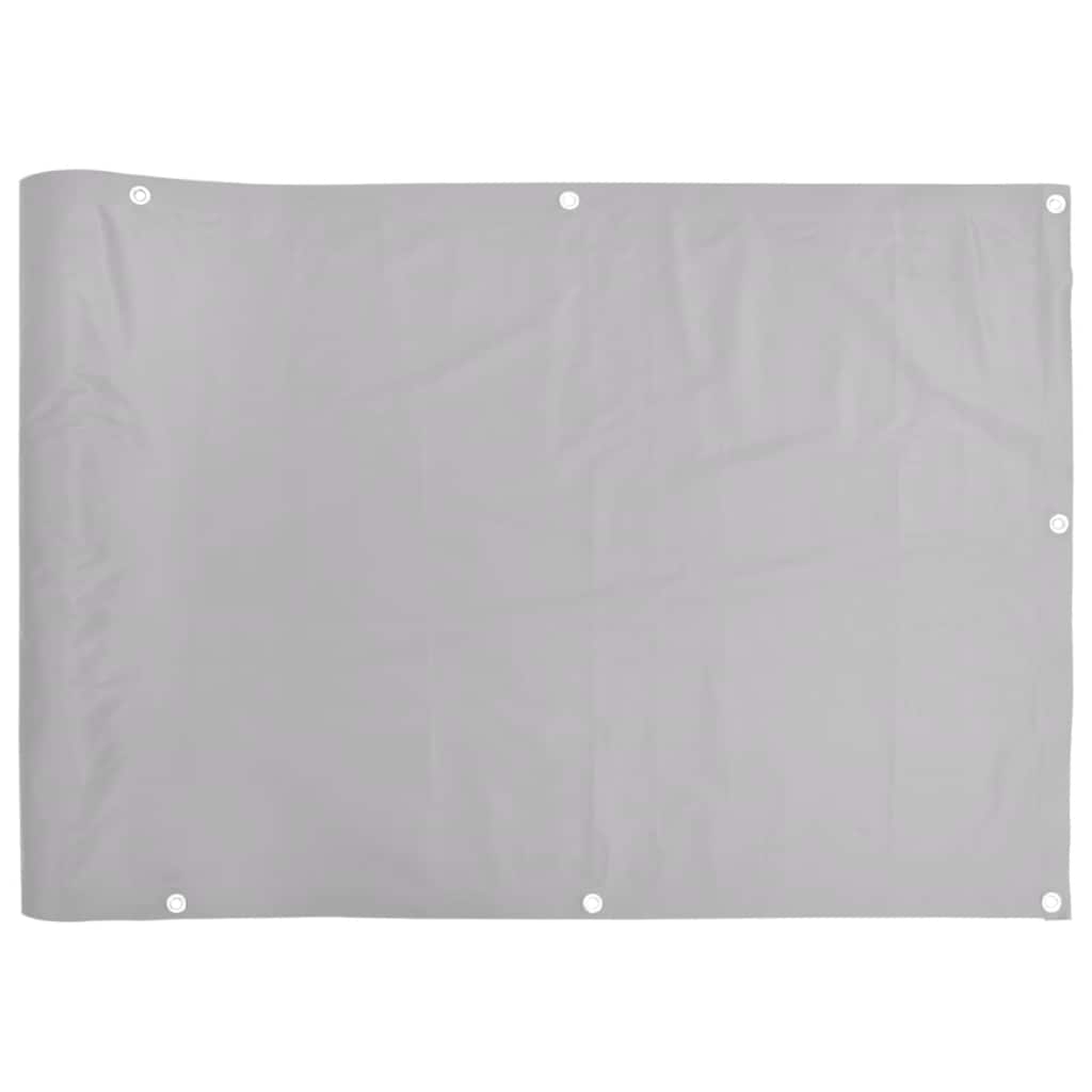 vidaXL Insynsskydd för balkong grå 600x120 cm PVC