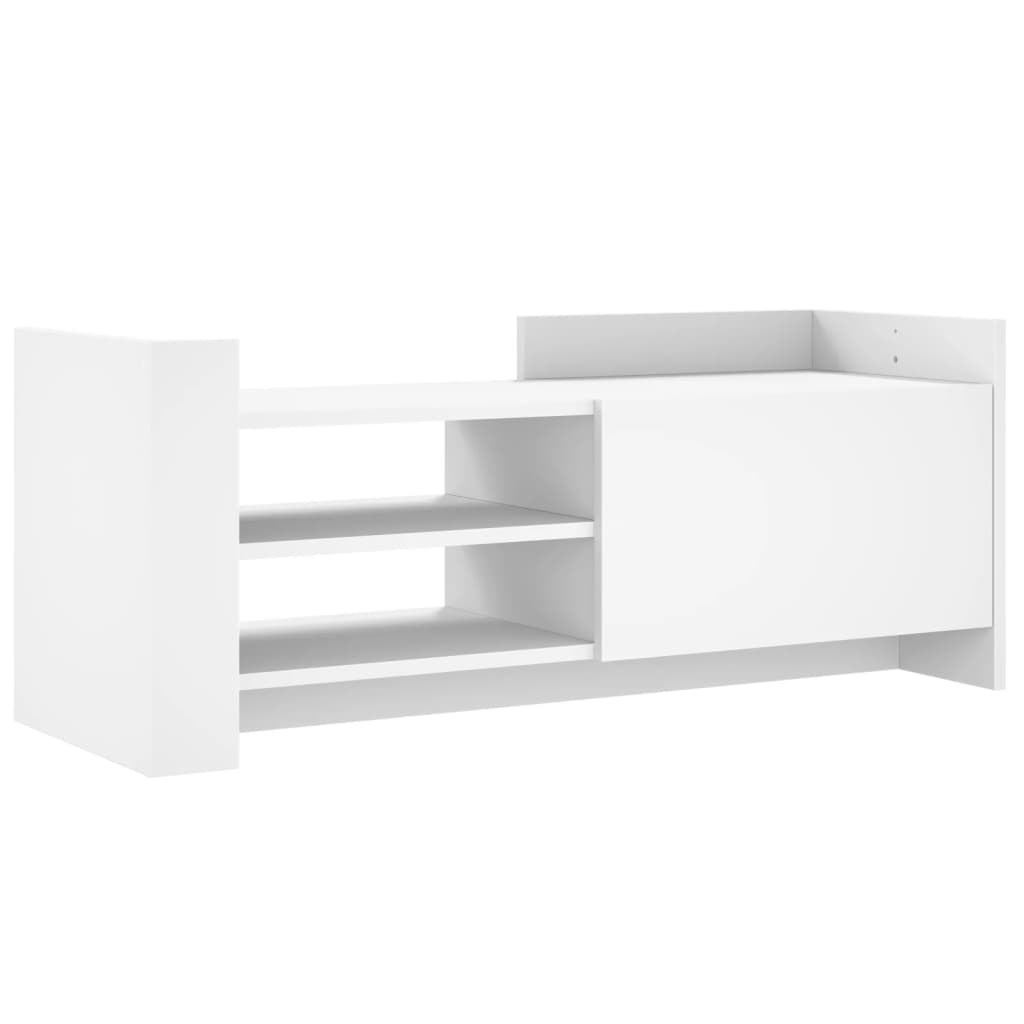 vidaXL Tv-bänk vit 100x35x40 cm konstruerat trä