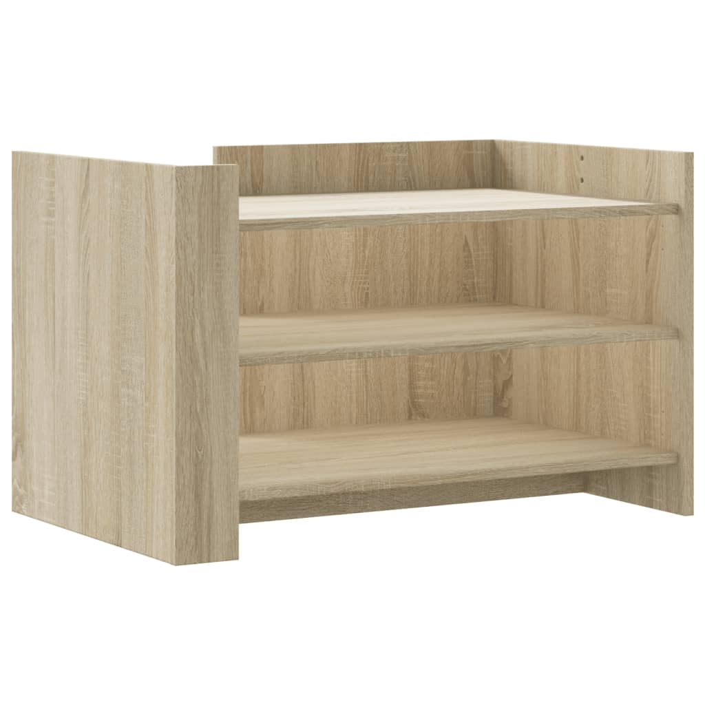 vidaXL Soffbord sonoma-ek 80x50x50 cm konstruerat trä