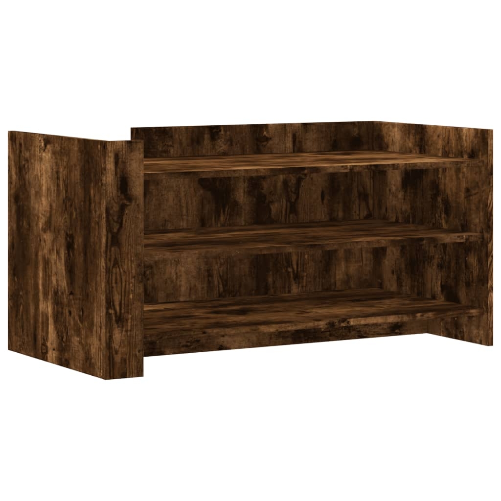 vidaXL Soffbord rökfärgad ek 100x50x50 cm konstruerat trä
