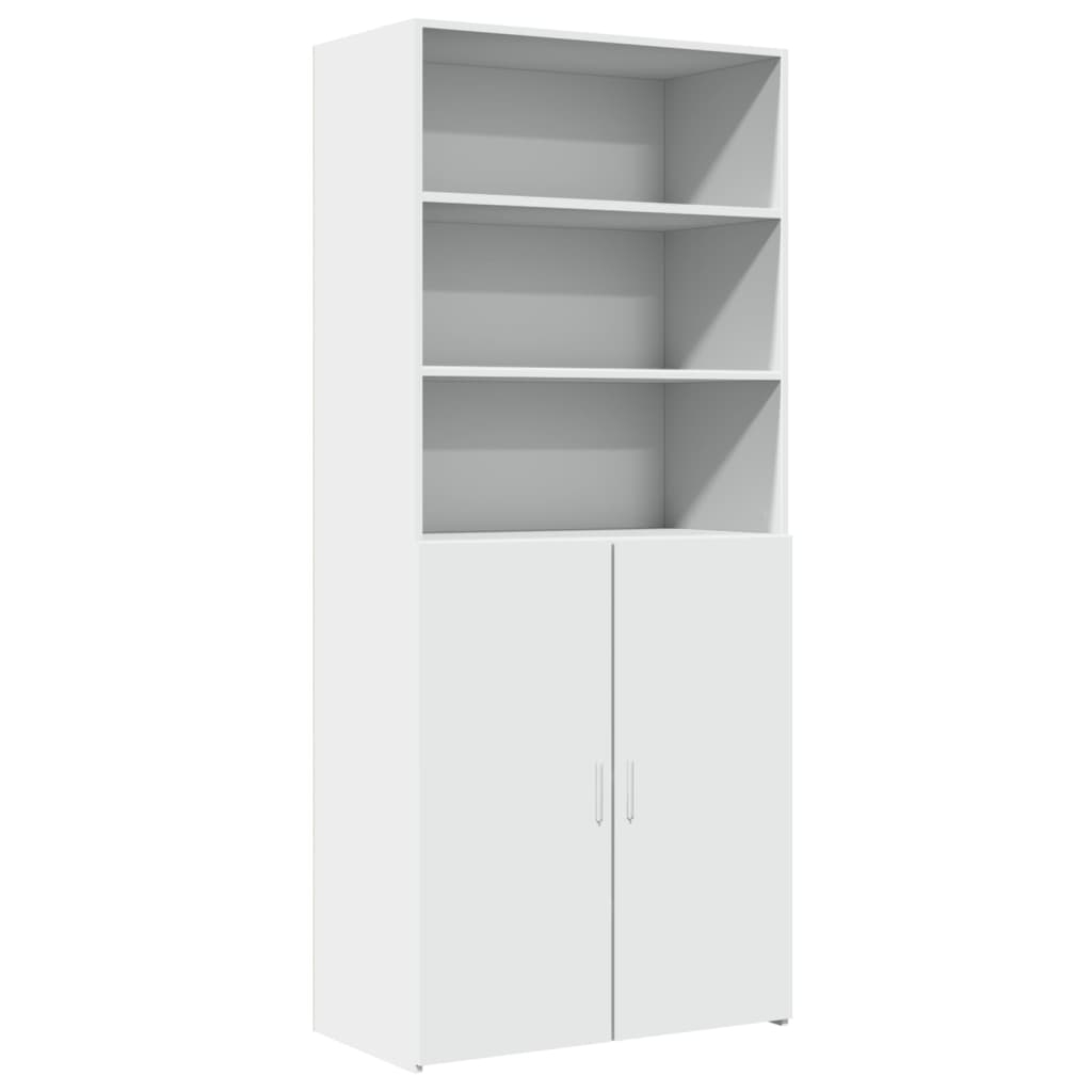 vidaXL Högskåp vit 80x42,5x185 cm konstruerat trä