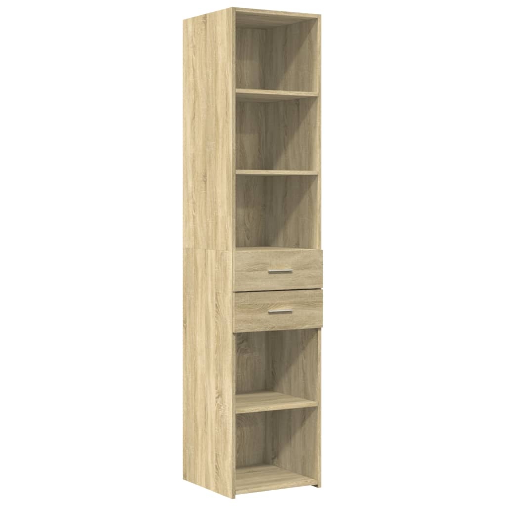vidaXL Hylle sonoma eik 40x42,5x185 cm konstruert tre