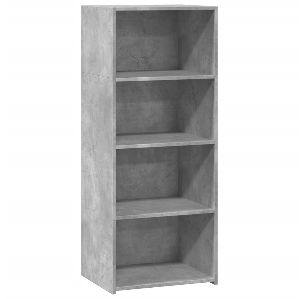 vidaXL Högskåp betonggrå 50x41x124 cm konstruerat trä